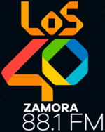 XHZN Los40Zamora88.1 logo.png