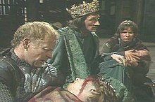 Act 2, Scene 5 from the 1983 BBC Shakespeare adaptation. Fathers and Sons BBC.jpg