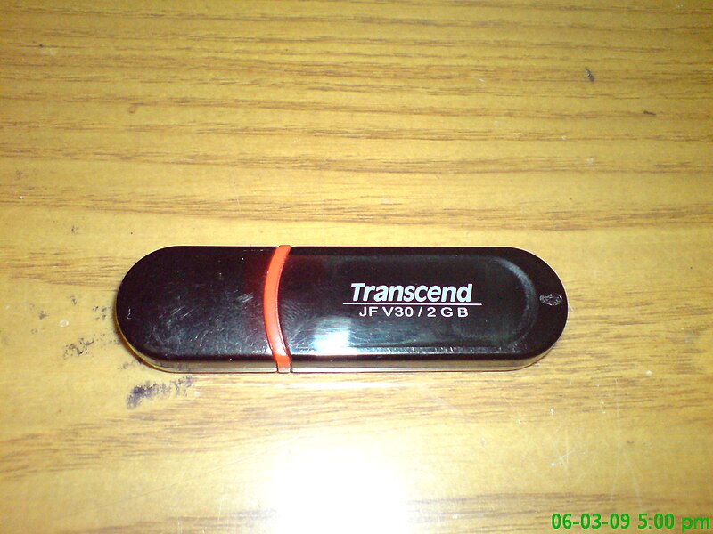 File:Image of Transcend JF V30 Flash Drive.JPG