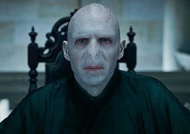 Ralph Fiennes as Lord Voldemort in Harry Potter and the Deathly Hallows – Part 1