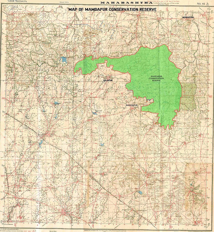 Map of Mamdapur Conservation Reserve