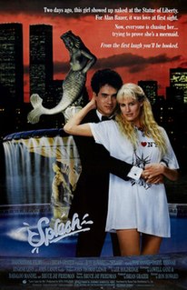 <i>Splash</i> (film) 1984 fantasy romantic comedy film directed by Ron Howard