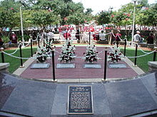 Reveille cemetery as seen from Kyle Field The Reveille Gravesites.JPG