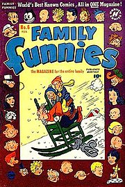 The strip was reprinted in Family Favorites #6 (February 1951). Toots and Casper are the second and third from the left in the bottom row. Familyfunnies6feb51.jpg