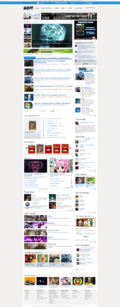 Screenshot of 1UP.com front page