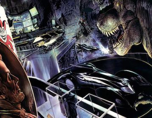 The Batcave in Justice #5 (June 2006). Art by Alex Ross.