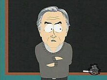 Richard Dawkins was critical of his depiction in the two-parter episodes Dawkinssouthpark.jpg