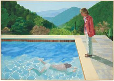 David Hockney's 1972 painting Portrait of an Artist (Pool with Two Figures) Hockney Pool Figures.jpg