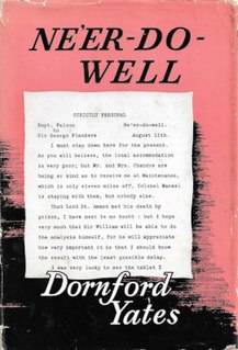 <i>Neer-Do-Well</i> 1954 detective novel by Dornford Yates