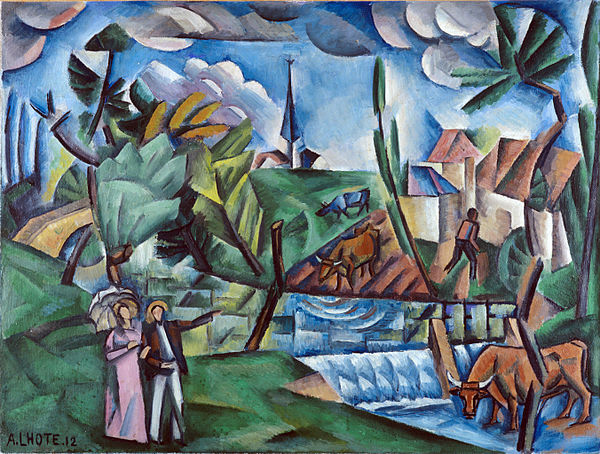 French Landscape, 1912, oil on canvas, 89 x 116 cm, Musée des Beaux-Arts de Bordeaux