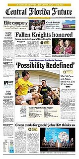 <i>Central Florida Future</i> İndependent weekly student newspaper of the University of Central Florida in Orlando