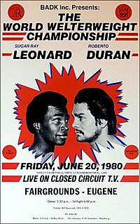 <span class="mw-page-title-main">Sugar Ray Leonard vs. Roberto Durán</span> Boxing match