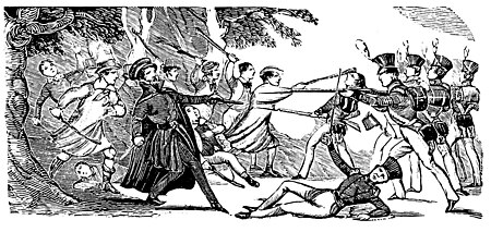 Scene at Bossenden Wood drawn by an eyewitness, expressly for the Penny Satirist Tragic scene at Bossenden Wood.jpg