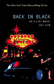 <i>Back in Black</i> (novel) novel by Zoey Dean