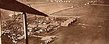 Aerial view of Croydon Airport in 1925