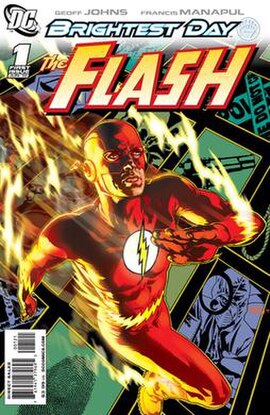 Variant incentive cover for The Flash (vol. 3) #1 (June 2010). Art by Tony Harris.