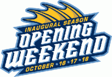 Inaugural season logo promoting Opening Weekend, 2009 Toledo Walleye opening weekend.gif