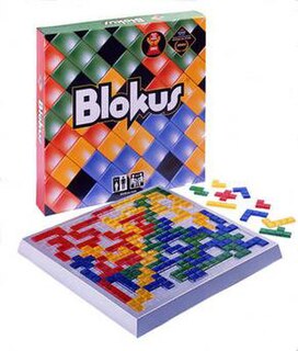 Blokus Abstract strategy board game best played with four players
