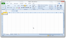 Microsoft Excel 2010 running on Windows 7 Excel 2010.png