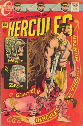 Glanzman's cover of Hercules #11 (May 1969), unusually stylized for the time and medium.