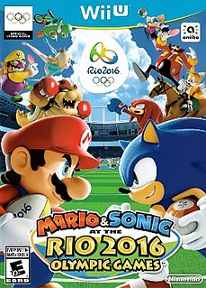 <i>Mario & Sonic at the Rio 2016 Olympic Games</i> 2016 sports party video game published by Nintendo