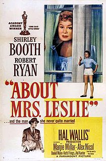 <i>About Mrs. Leslie</i> 1954 film by Daniel Mann