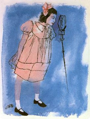 David Stone Martin's illustration of Fanny Brice in the role of Baby Snooks