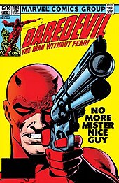 Cover of Daredevil #184 (July 1982). Art by Frank Miller and Klaus Janson. Daredevil cover - number 184.jpeg