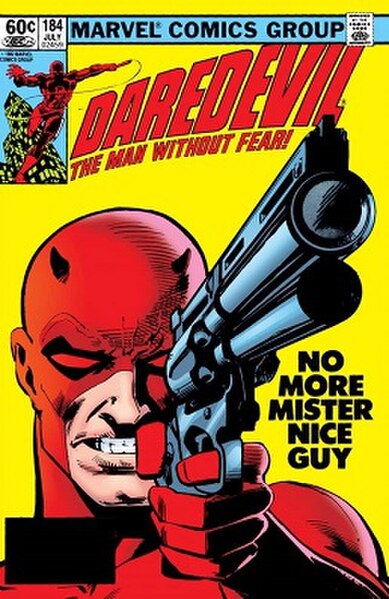 Cover of Daredevil #184 (July 1982). Art by Frank Miller and Klaus Janson.