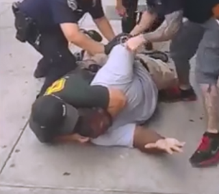 Death of Eric Garner Death of African American man due to chokehold from police officer