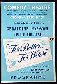 <i>For Better, for Worse</i> (play) 1948 play