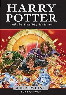 <i>Harry Potter and the Deathly Hallows</i> 2007 fantasy novel by J. K. Rowling