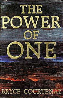 <i>The Power of One</i> (novel) 1989 novel by Bryce Courtenay