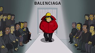 <i>The Simpsons</i> Balenciaga 2021 animated Simpsons fashion film