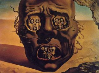 <i>The Face of War</i> Painting by Salvador Dalí