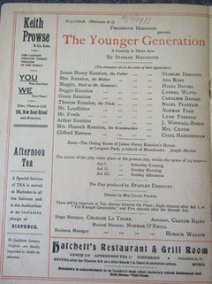 <i>The Younger Generation</i> (play) Play by Stanley Houghton