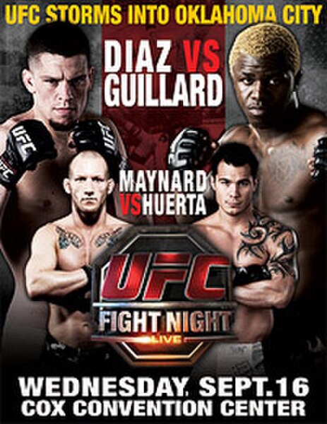The poster for UFC Fight Night: Diaz vs. Guillard