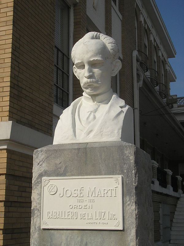 Statue of Jose Martí at the Circulo Cubano (Cuban Club), Ybor City