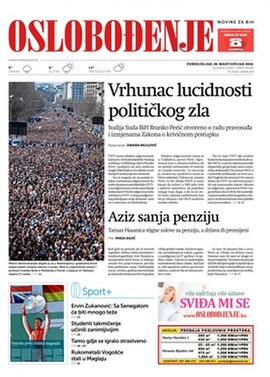 Front page, 26 March 2018