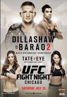 The poster for UFC on Fox: Dillashaw vs. Barão 2