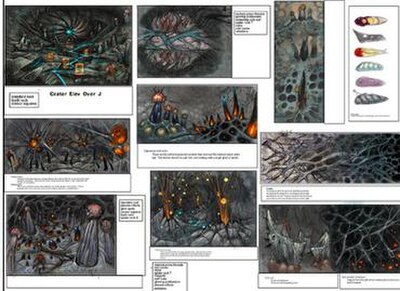 Concept artwork of the Impact Crater