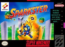 Sparkster North American SNES-kestart.jpg