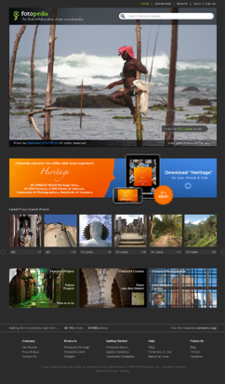 The site's homepage while it was still operational. Www.fotopedia.com screenshot 3oct2010.png