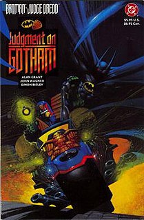 <i>Batman/Judge Dredd: Judgment on Gotham</i> Graphic novel by John Wagner, Alan Grant and Simon Bisley
