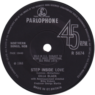 <span class="mw-page-title-main">Step Inside Love</span> Song by Cilla Black