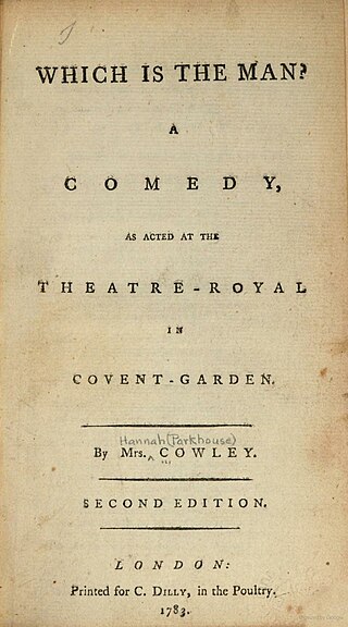 <i>Which is the Man?</i> British comedy play (1782)