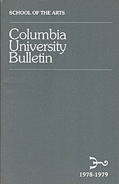 Columbia University Bulletin School of the Arts 1978 1979.jpg