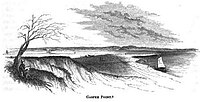 Gaspee Point, pictured in 1852. Gaspee Point in Warwick Rhode Island.jpg