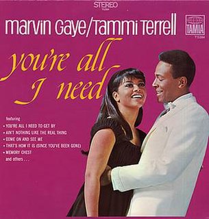 <i>Youre All I Need</i> 1968 studio album by Marvin Gaye & Tammi Terrell