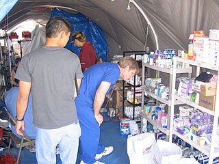 <span class="mw-page-title-main">New Waveland Cafe and Clinic</span> Disaster response center in New Waveland